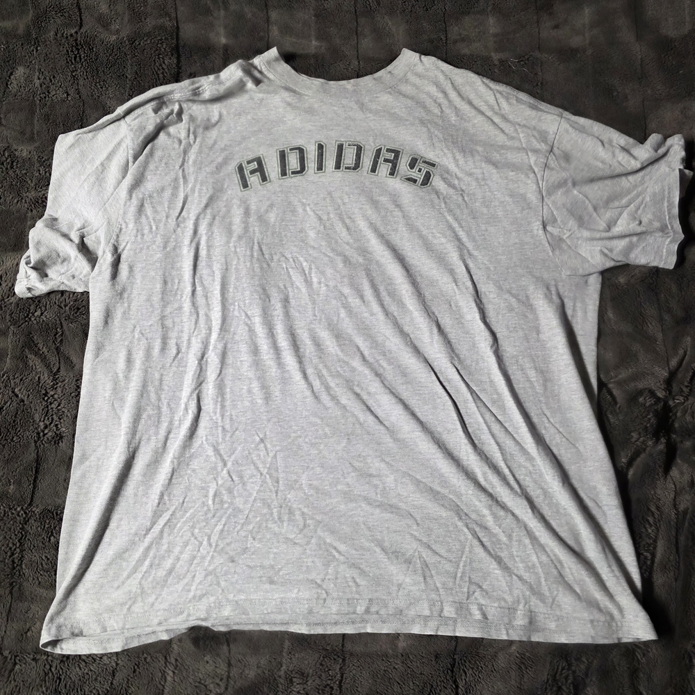 Adidas Men's Light Gray Logo T-Shirt